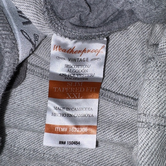 Weatherproof Vintage Gray Sweatpants for Ultimate Comfort Men’s Size XXL - Picture 6 of 6